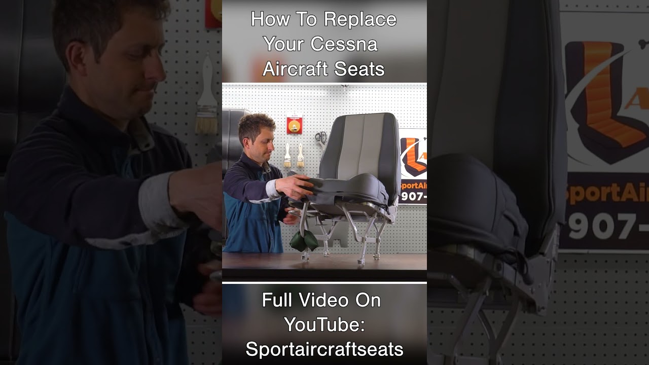 How To EASILY Install Upholstery On Your Cessna Seats in 6 MINUTES!