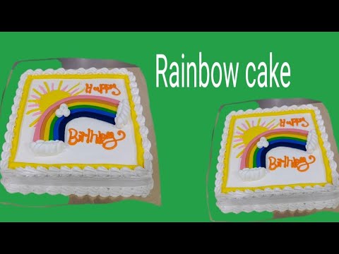 Rainbow Cake.  by Chef Mazhar Gujjar🥀📽🎥📸👈