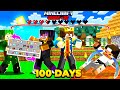 100 Days But We Share HEALTH INVENTORY In Hardcore Minecraft