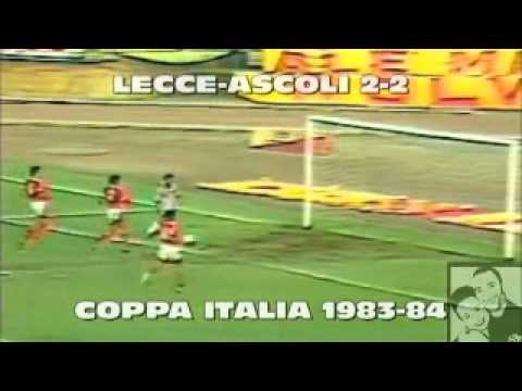 Lecce - Ascoli 2-2 - Coppa Italia 1983-84 - 8° Girone - III Giornata