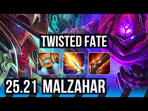 TWISTED FATE vs MALZAHAR (MID) | 34k DMG | EUW Master | 25.21