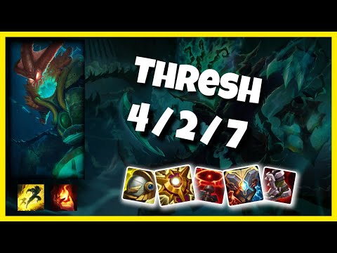 Thresh 11.5 Gameplay Challenger Replay S11 Support (4/2/7) - EU