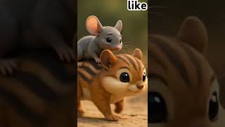 "Hold On Tight! Mouse Takes a Ride! #animals #animation #jerry #rat