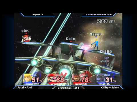 Impact IV - Chibo + Salem vs Anti + Fatal - Grand Finals Set 2 - SSBB