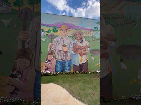 Painel de Pato Branco, Praça da Paróquia central - Pato Branco, Paraná, Brasil.