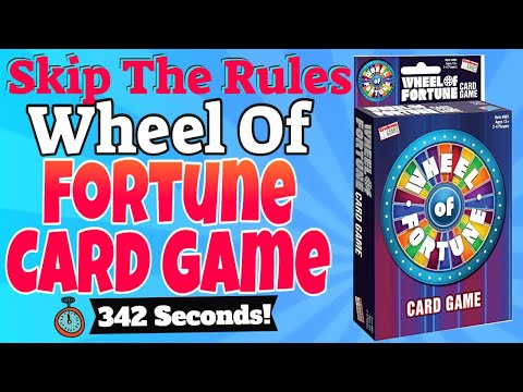 Wheel Of Fortune Card Game : Skip The Rules