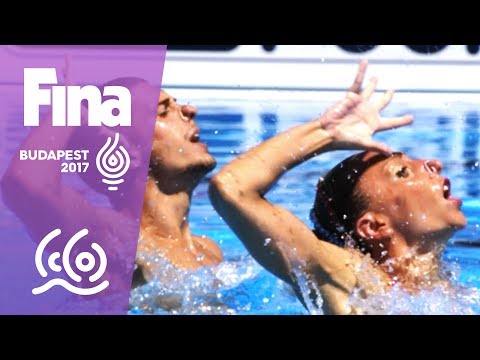 Flamini and Minisin grab Mixed Duet Tech Gsynchroold | Samsung Play of the Day | #FINABudapest2017