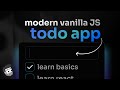Modern JavaScript TODO App
