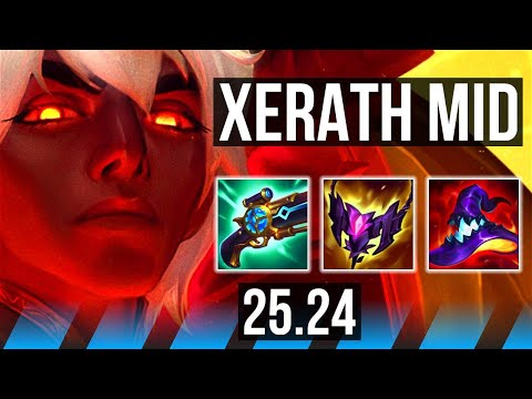 XERATH vs SYNDRA (MID) | 70K damage, 4k gold comeback | KR Master | 25.24