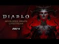 Diablo Developer Update Livestream