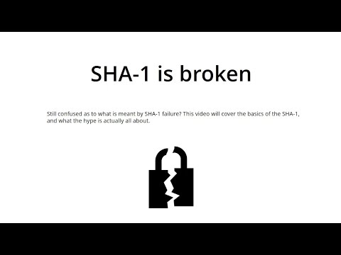 SHA-1 Shattered: Overview of SHA-1, How and Why It Broke