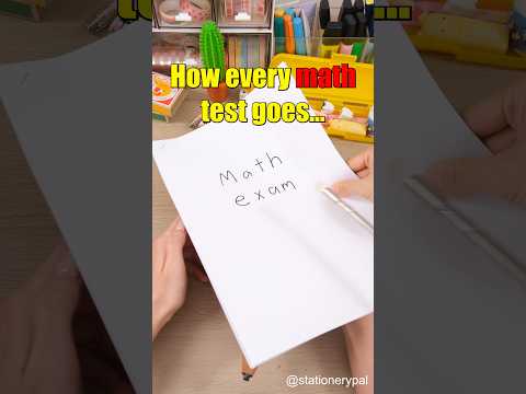 How every math test goes... #shorts