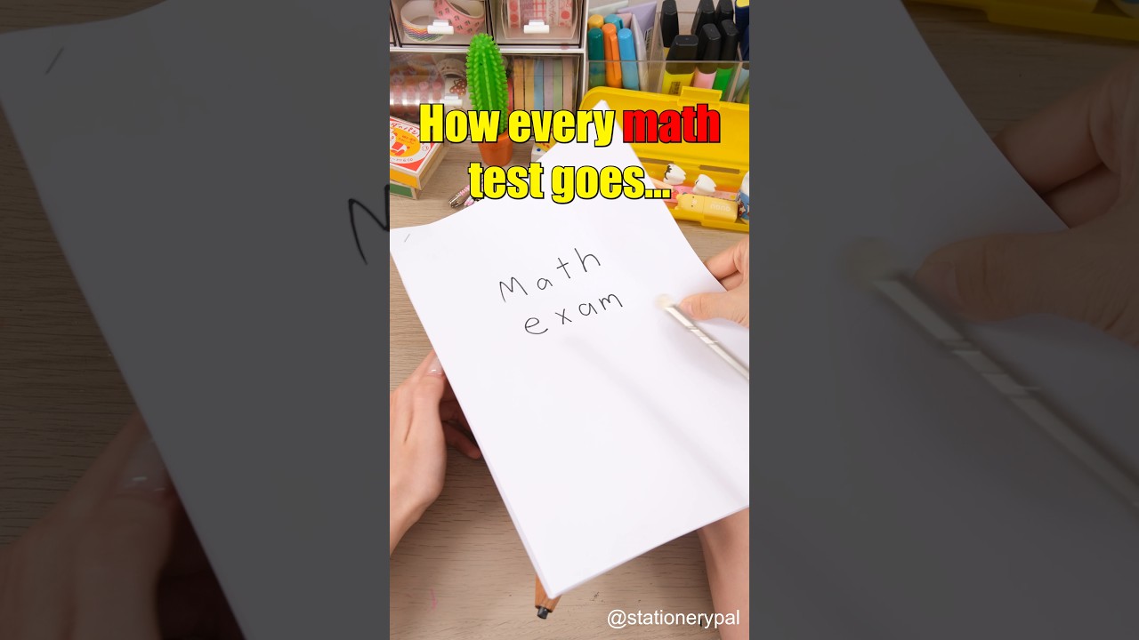 How every math test goes... #shorts