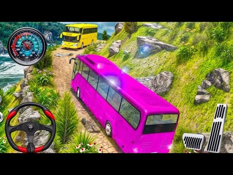 Uphill Offroad Tourist Coach Bus Driver Simulator 3D - Android Gameplay