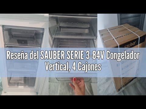 Reseña del SAUBER SERIE 3-84V Congelador Vertical, 4 Cajones, Blanco