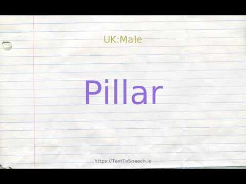 How to pronounce pillar