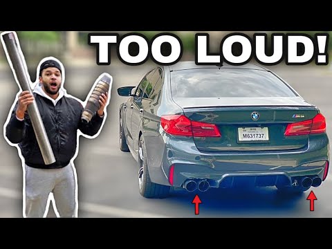 STRAIGHT PIPING A NEW BMW M5 F90! *CRAZY LOUD EXHAUST*