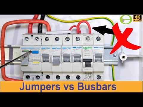 Why jumper links should not be used on distribution boards across circuit breakers