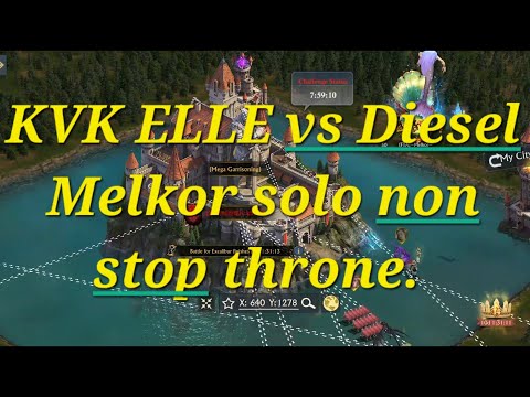 King of Avalon KVK Elle vs Diesel | Melkor solo throne | Kingdom  5324 vs 5005 | Part 2/2