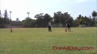 Dre Baldwin: Jump Manual Large Cone Lateral High Jumps Pt. 1 | Conditioning Quickness Vertical Jump