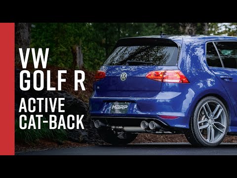 2015-2019 VOLKSWAGEN GOLF R // MBRP 3" Active Cat-Back, Dual Rear Exit Exhaust