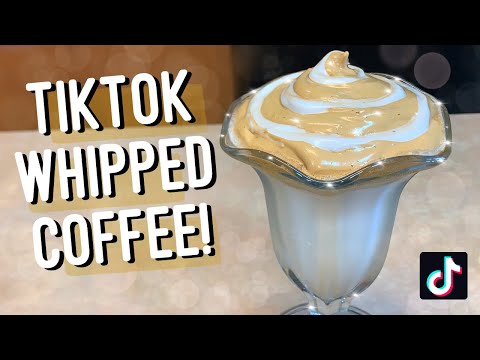 HOW TO MAKE VIRAL TIKTOK WHIPPED COFFEE | DALGONA COFFEE RECIPE!