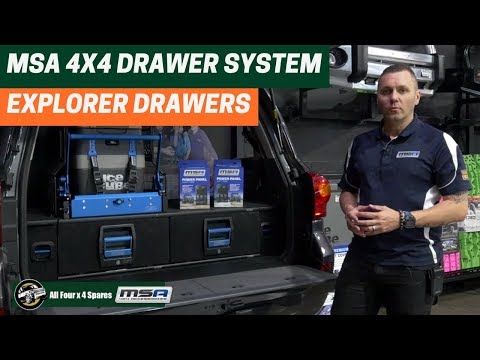 MSA 4X4 Drawers: Australia's best 4WD Drawer System. Better Rear Storage for your 4WD