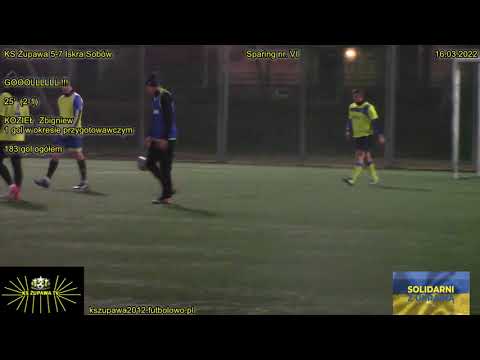 Sparing: Iskra Sobów 7-5 KS Żupawa (1-2 Kozieł Zbigniew) 16.03.2022