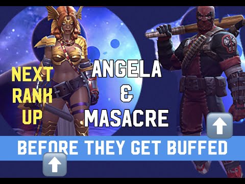Angela And Masacre Before They Get Buffed - Marvel Contest Of Champions