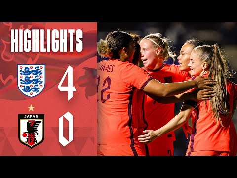 England 4-0 Japan | Jess Park Scores On Debut As Lionesses Put Four Past Japan | Highlights