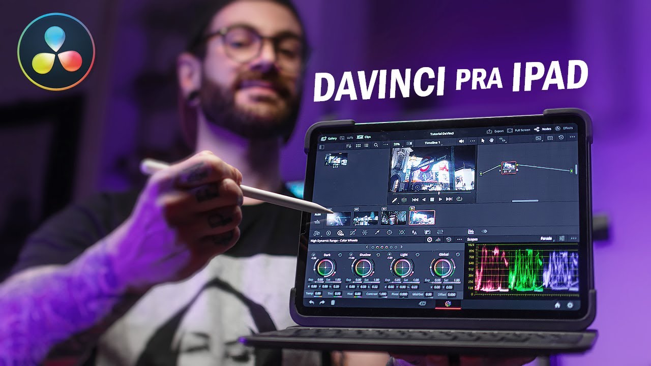 Como EDITAR no DAVINCI RESOLVE pra iPad | Tutorial Completo