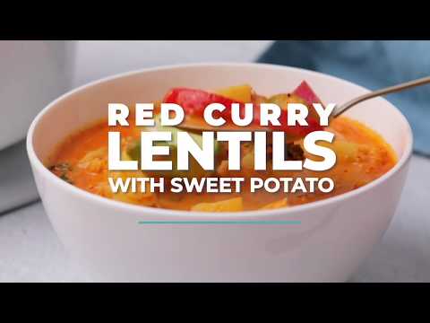 VEGAN RED LENTIL SWEET POTATO CURRY | Vegan Richa Recipes