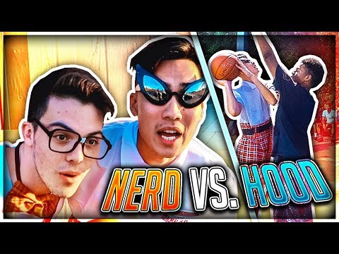 Nerd Plays Basketball In The HOOD !