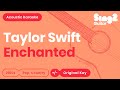 Taylor Swift - Enchanted (Acoustic Karaoke)
