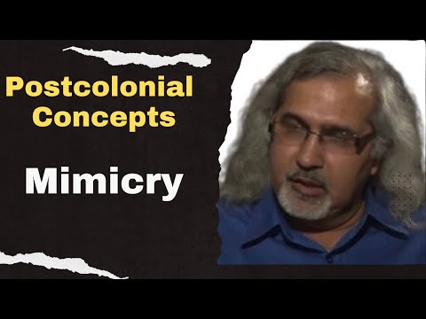 Mimicry: Postcolonial Theory concepts | Postcolonialism