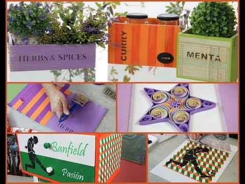 ManosalaObraTv Programa 23 - Colores Secundarios -Acrilicos - Quilling - Stencils - Mueble Retro