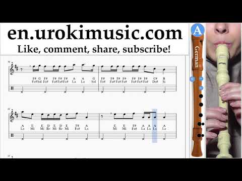 Recorder lessons (G.) Bebe Rexha - I'm A Mess Sheet Music Tutorial um-i-rn352