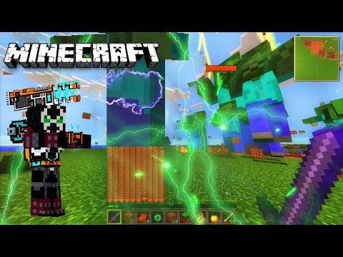 Minecraft Giant Zombie Apocalypse Chaos / God Hacker VS Pro Zombie's Giants / Titans MOD