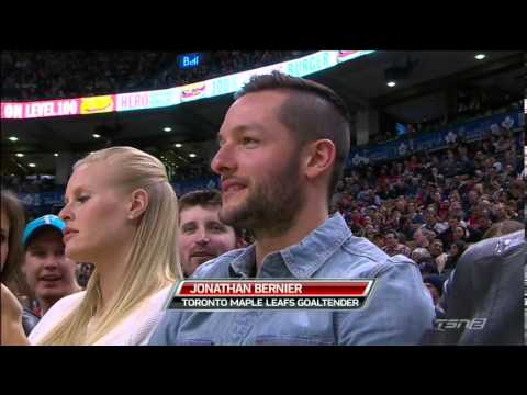 Jonathan Bernier at the Raptors-Magic Game