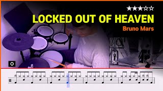 Download lagu [Lv.08] Bruno Mars - Locked Out Of Heaven (★★★☆☆) Pop Drum Cover with Sheet Music mp3