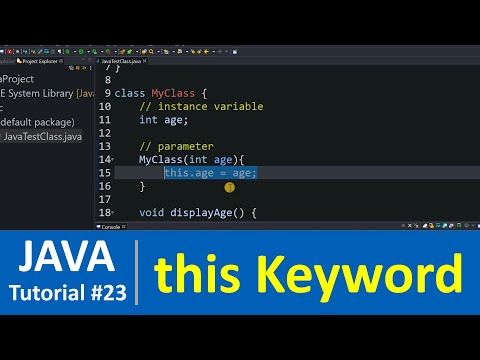 Java Tutorial #23 - this Keyword in Java Programming (Constructor)
