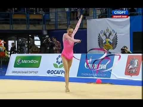 Marina Durunda (AZE)-Ribbon-AA/Qualification-GP Moscow 2013-TV coverage