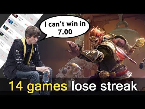 Dendi: "I can't win in 7.00" — 14 games losing streak