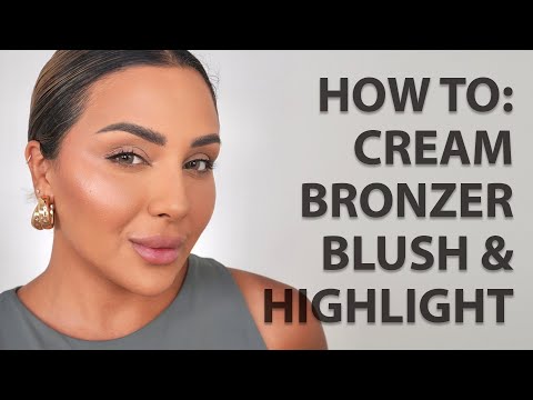 HOW TO APPLY CREAM BRONZER BLUSH AND HIGHLIGHTER UPDATED | NINA UBHI