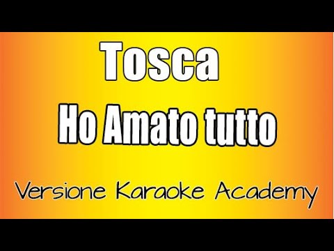 Tosca - Ho amato tutto (versione karaoke academy Italia) Sanremo 2020