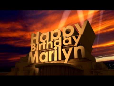 Happy Birthday Marilyn