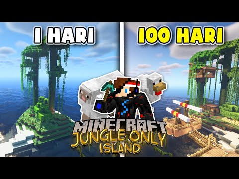 100 Days in Minecraft but Jungle Island Only🌴❗️❗️