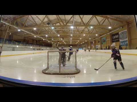 U13 A, Seinäjoki 24 1 2021, S Kiekko Sininen - Kraft, maalin takaa.