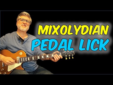 Cool Mixolydian pedal lick | Stolen from an Organ, Made for Guitar
