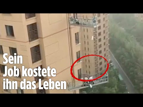 Albtraum Hochhaus: Horror-Wind tötet Fensterputzer | China